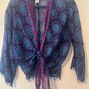 Natural Life Vibrant Floral Kimono